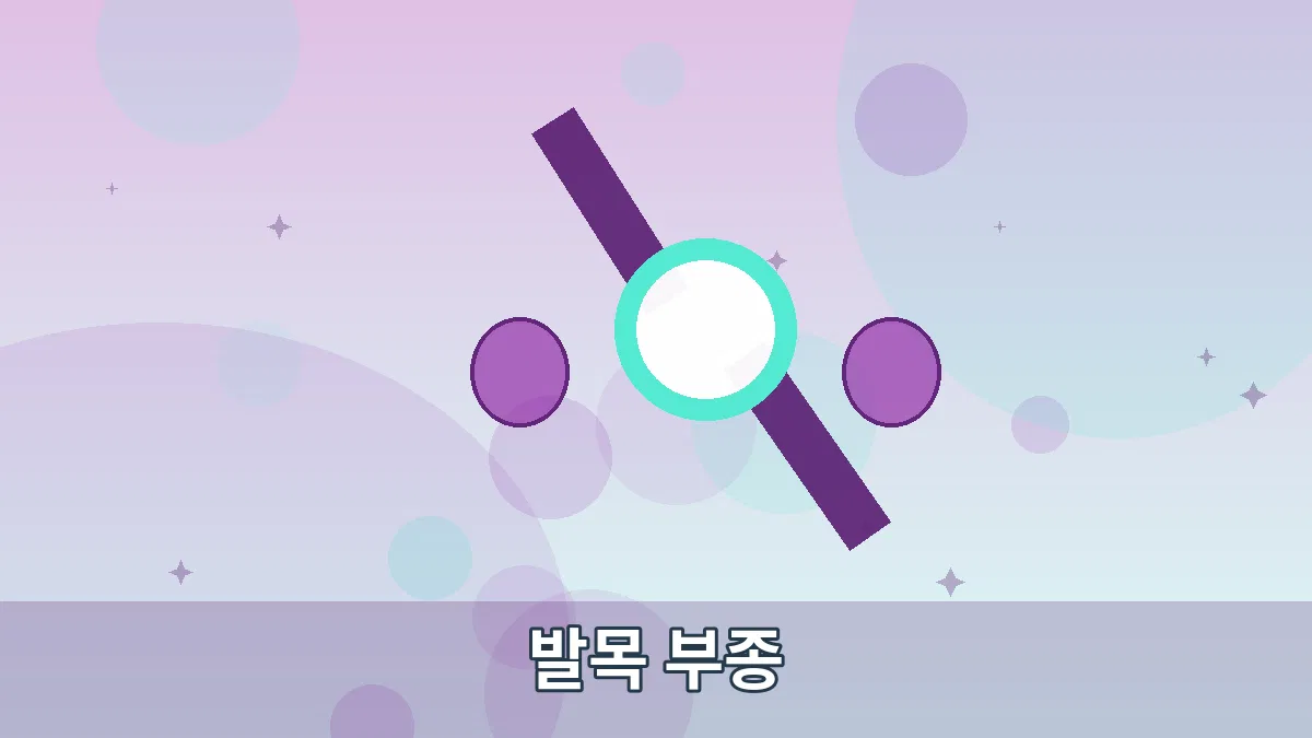 발목 부종 안내 이미지
